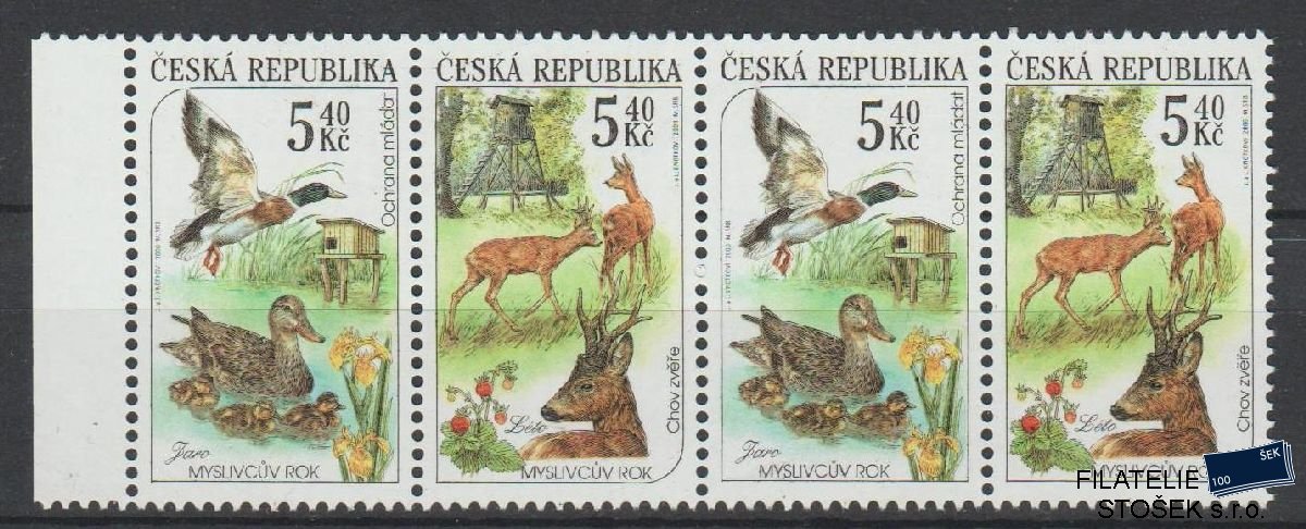 Česká republika známky 271-272 4 Páska DV 33/1