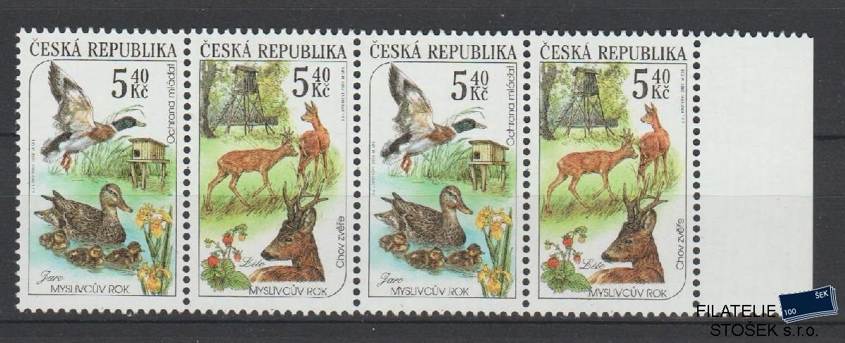 Česká republika známky 271-272 4 Páska - DV 18/2