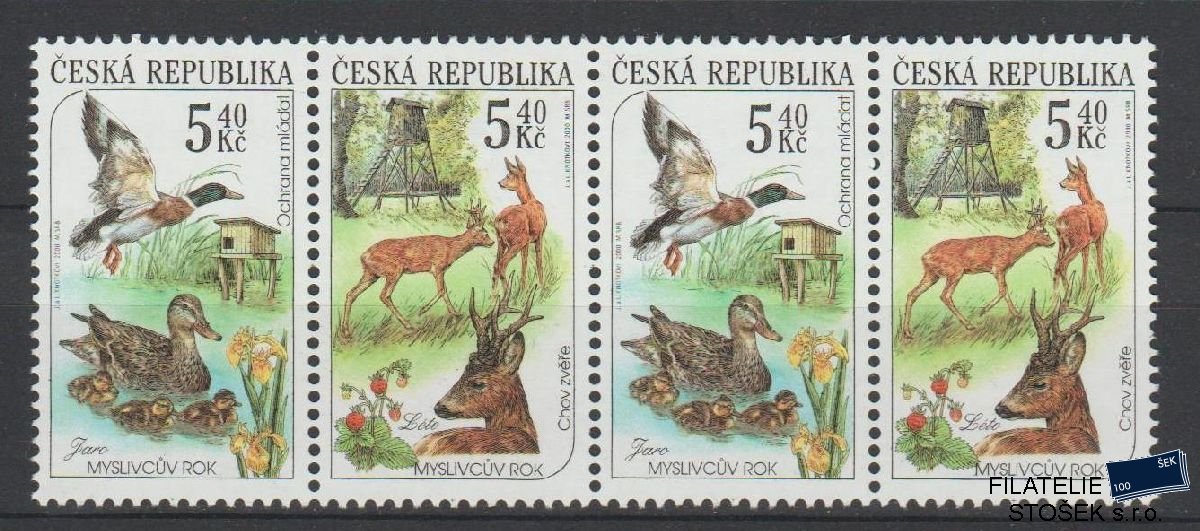 Česká republika známky 271-272 4 Páska - DV 18/2