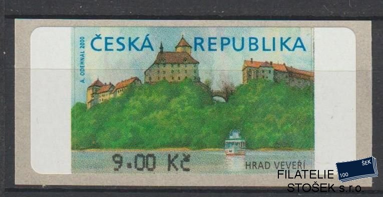 Česká republika známky AT 1 VV - Žlutá skvrna vlevo bez * - 9 Kč