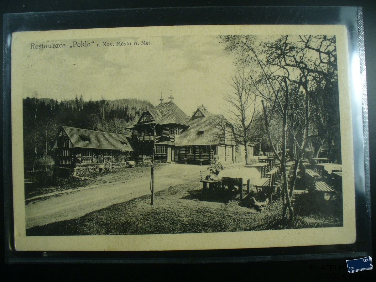 Námětová pohlednice - Reklamy - Restaurace Peklo Nové Město nad Metují