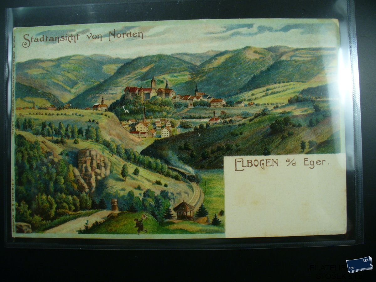 Pohlednice místopis - Elbogen - Loket