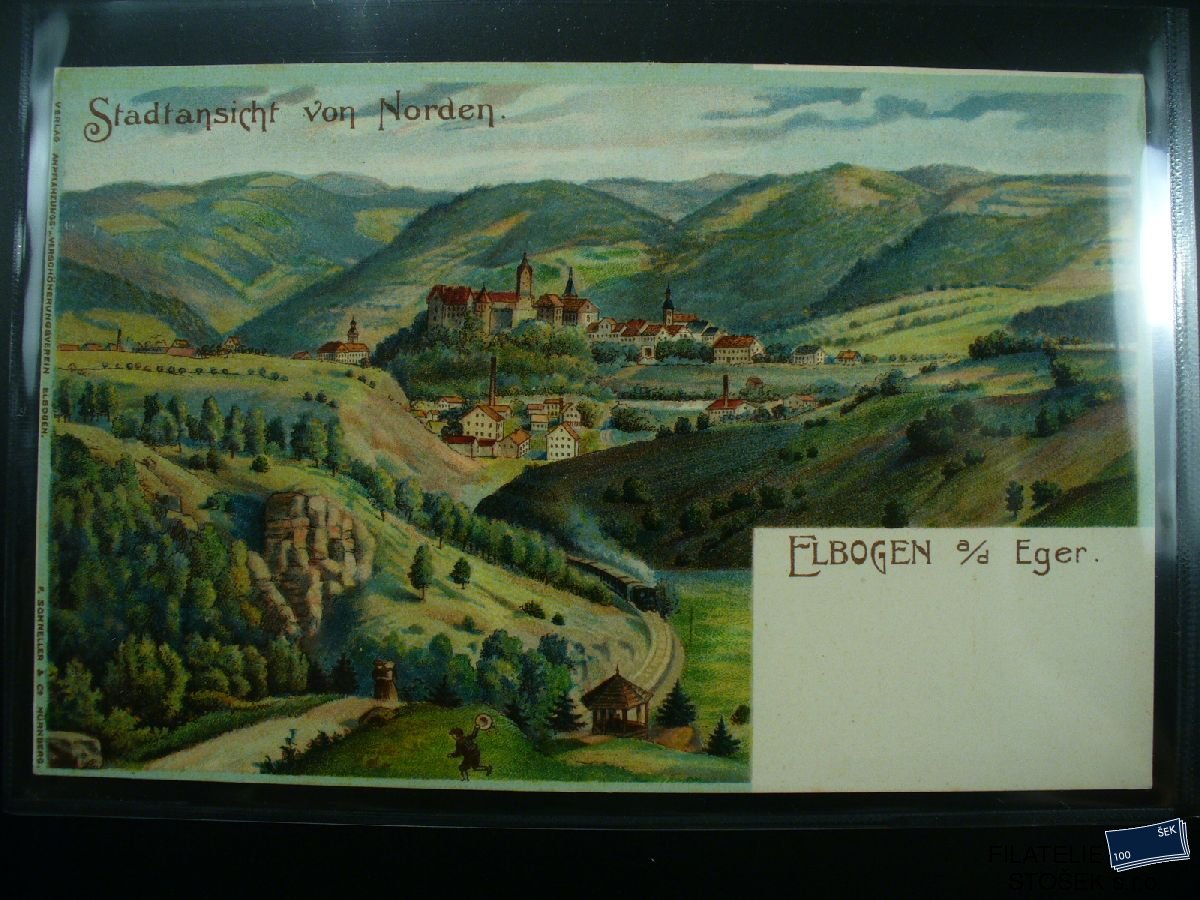 Pohlednice místopis - Elbogen - Loket