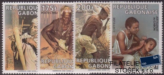 Gabon Mi 1107-10+Bl.71