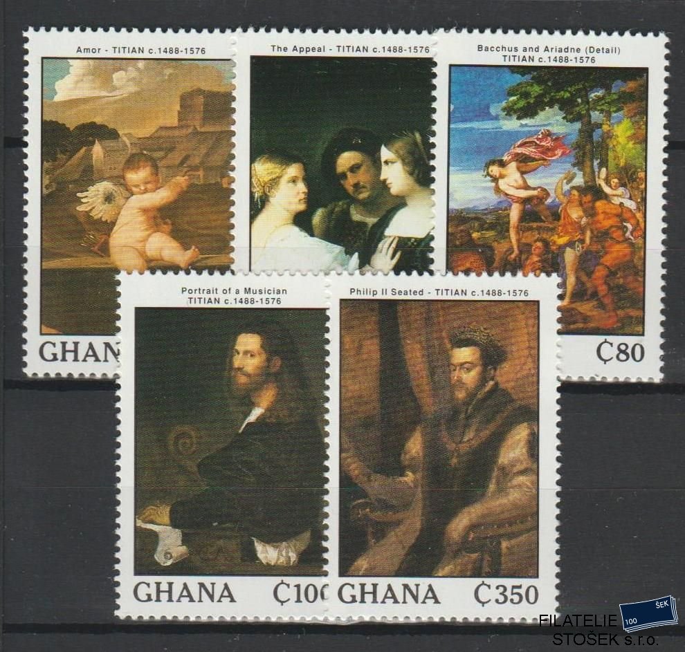 Ghana známky Mi 1125-29 - Umění