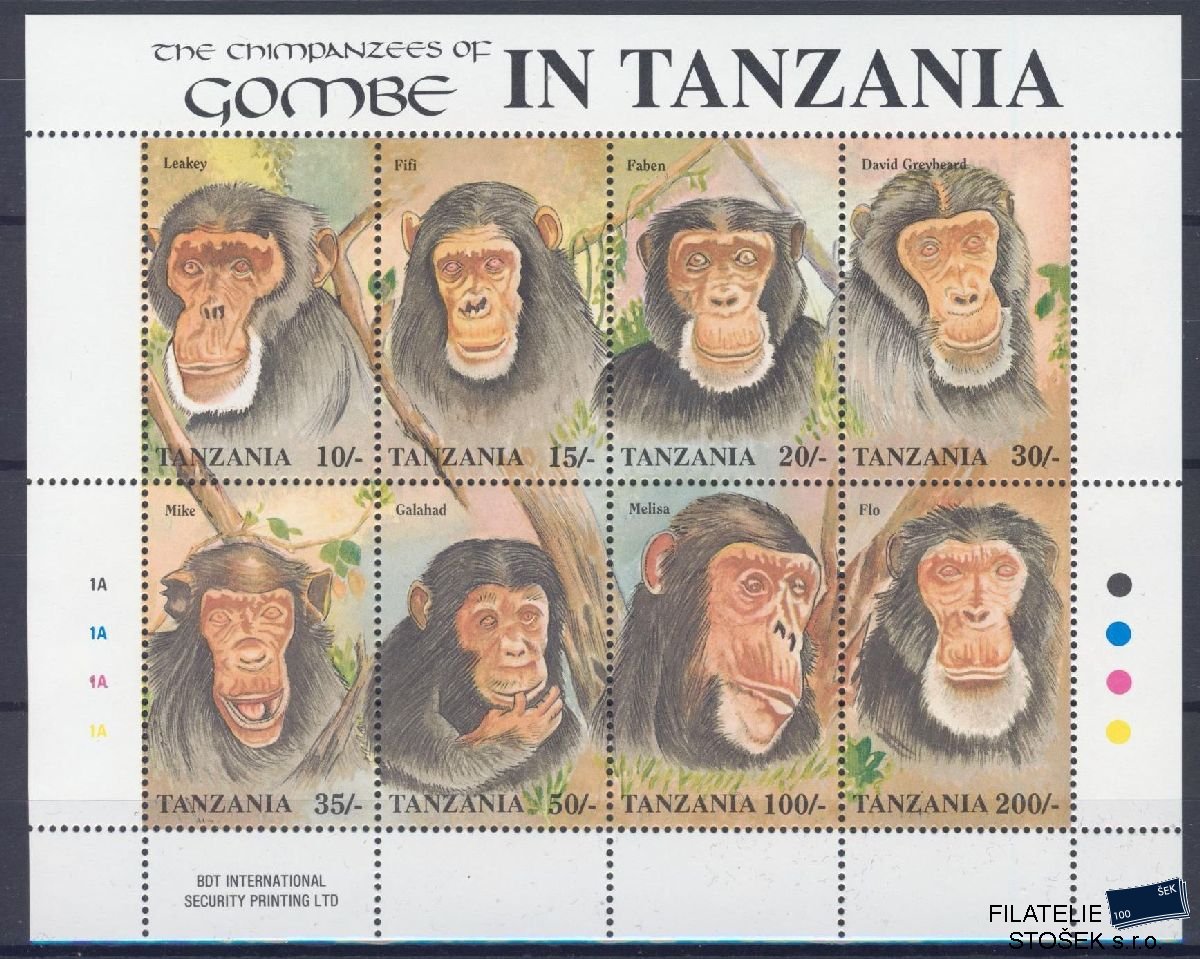 Tanzania známky Mi 1233-40 - Fauna