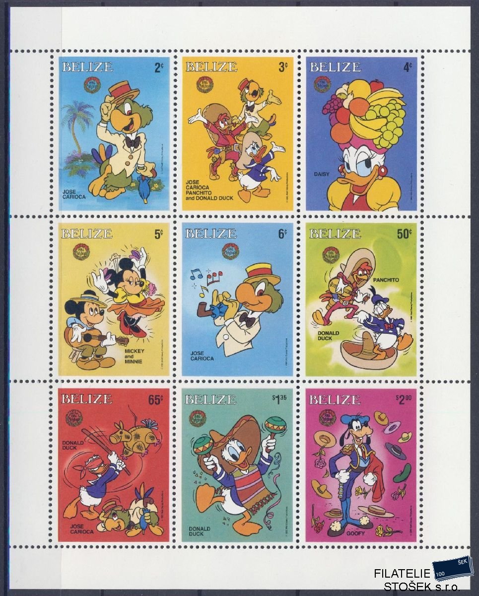 Belize známky Mi 934-42 - Disney