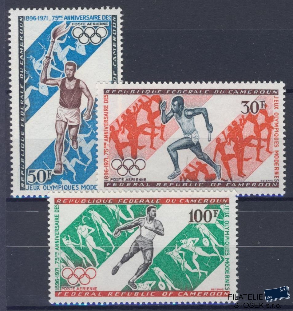 Kamerun známky Mi 653-55 - OH 1972