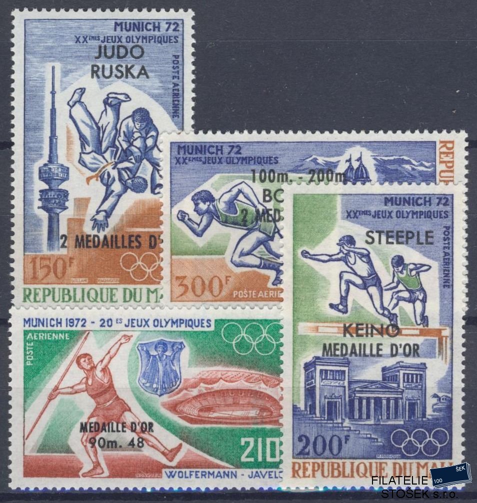 Mali známky Mi 361-64 - OH 1972