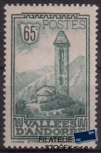 Andorra fr. známky Mi 036