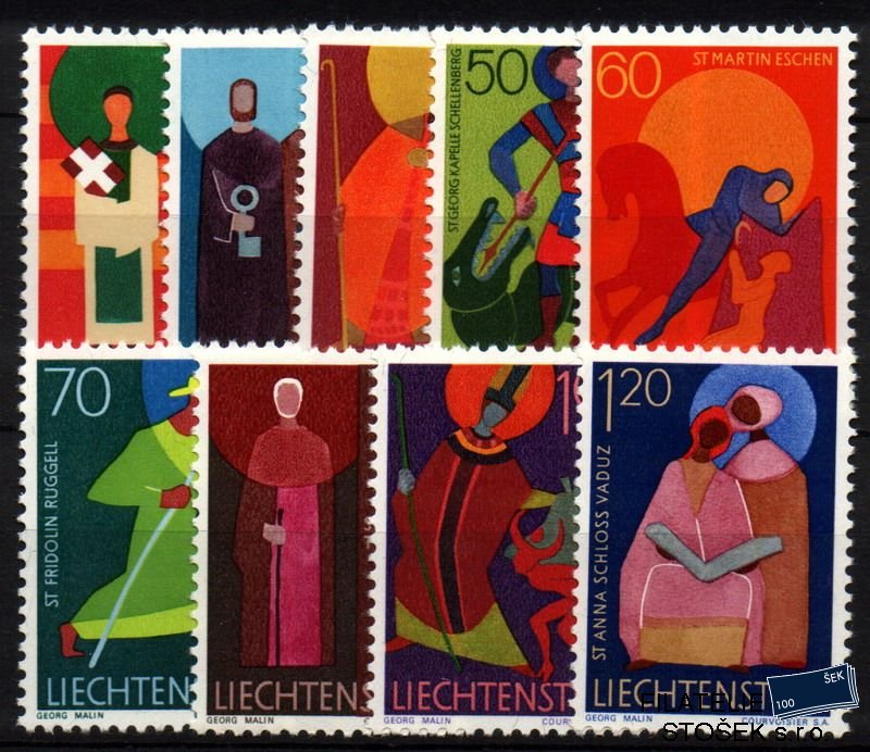 Liechtenstein Mi 486-94