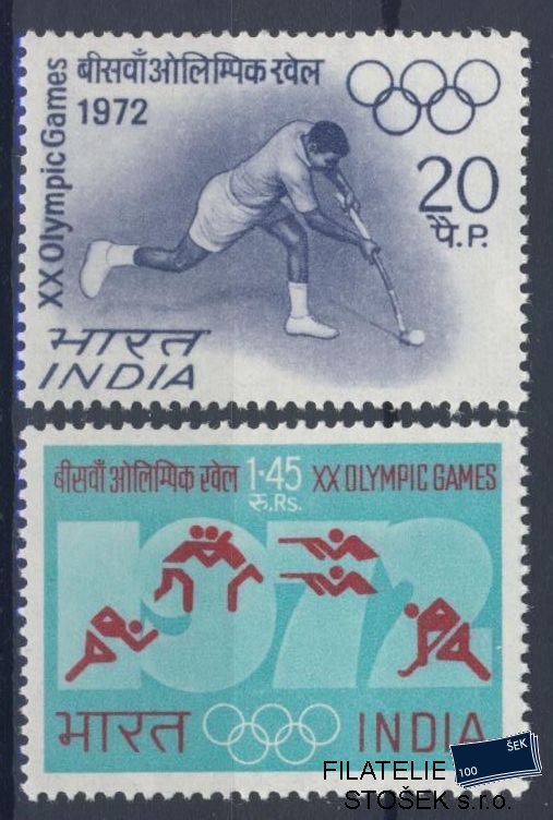 India známky Mi 538-39 - OH 1972