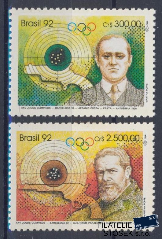 Brazílie známky Mi 2452-53 - OH 1992