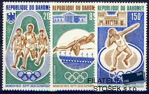 Dahomey známky Mi 0484-6+Bl.19